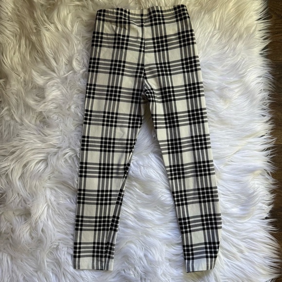 Cat & Jack Toddler Girl Black and White Plaid Leggings Size 4T - Picture 6 of 6